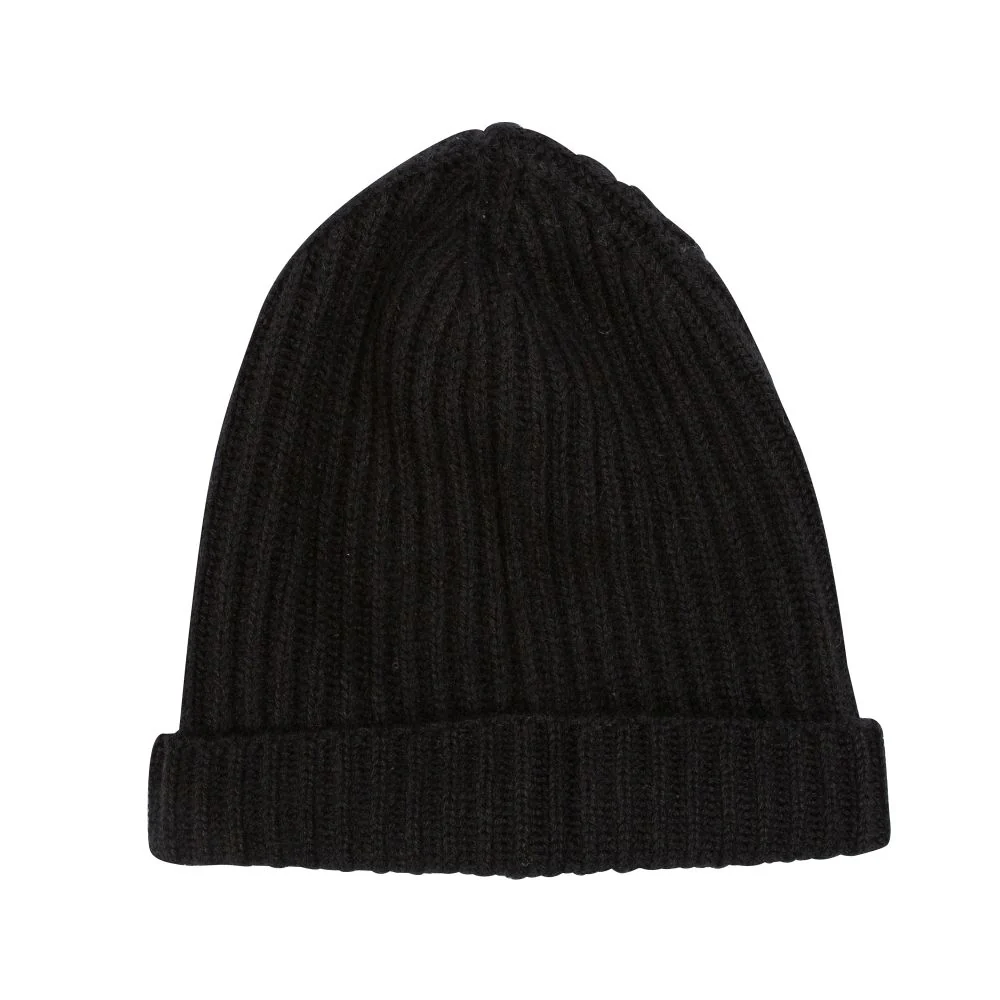 100% Cashmere Ribbed Unisex Beanie Hat by Isla Cashmere - Image 5