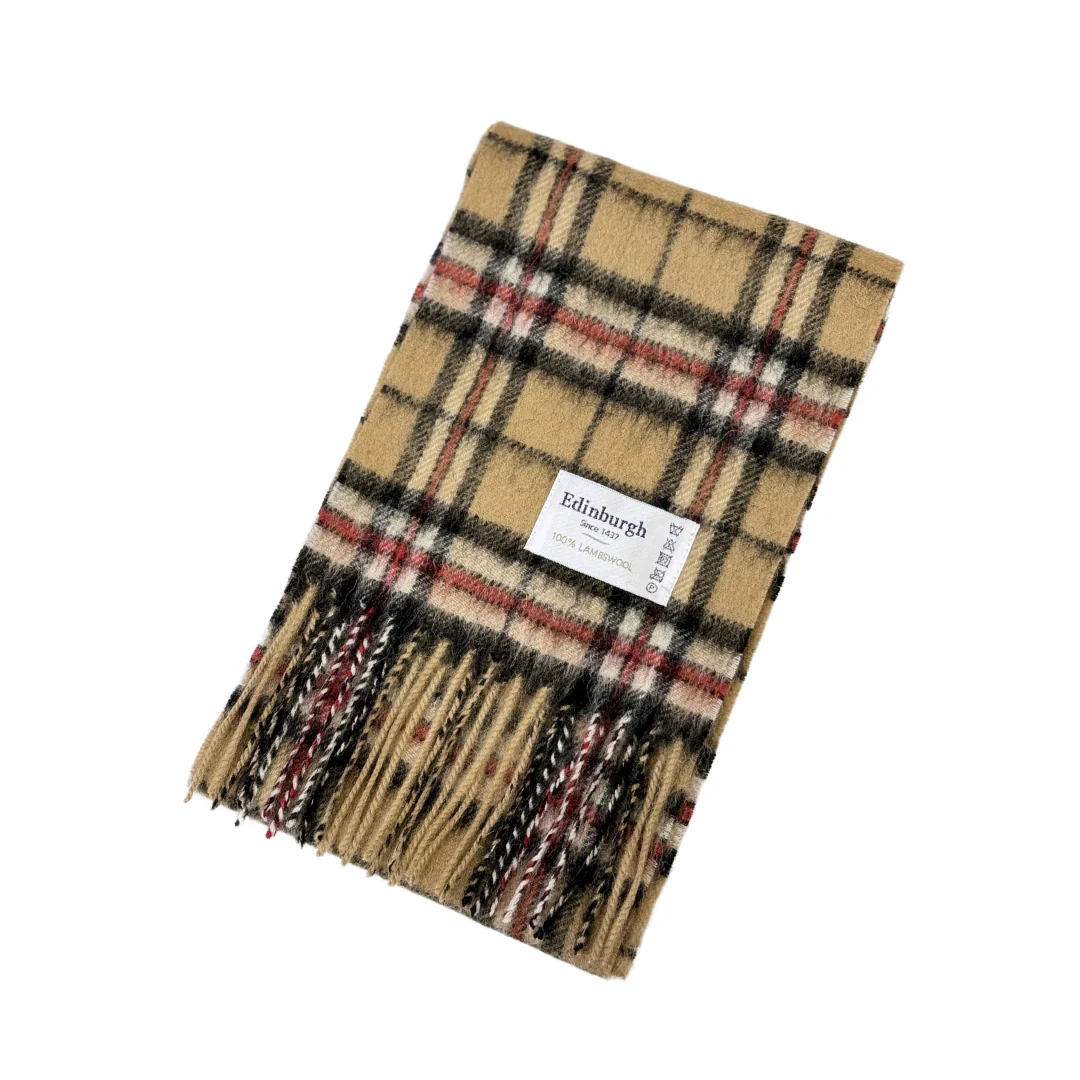 100% Lambswool Mini Tartan Scarf - 11 Colours - Image 10