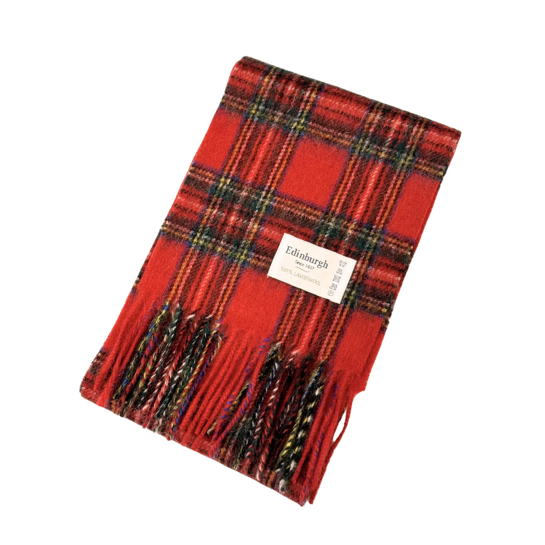 100% Lambswool Mini Tartan Scarf - 11 Colours - Image 14