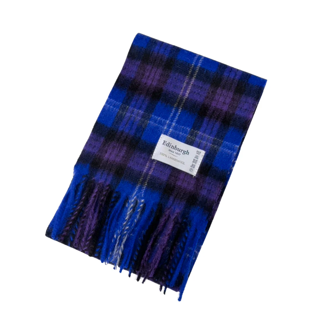 100% Lambswool Mini Tartan Scarf - 11 Colours - Image 20