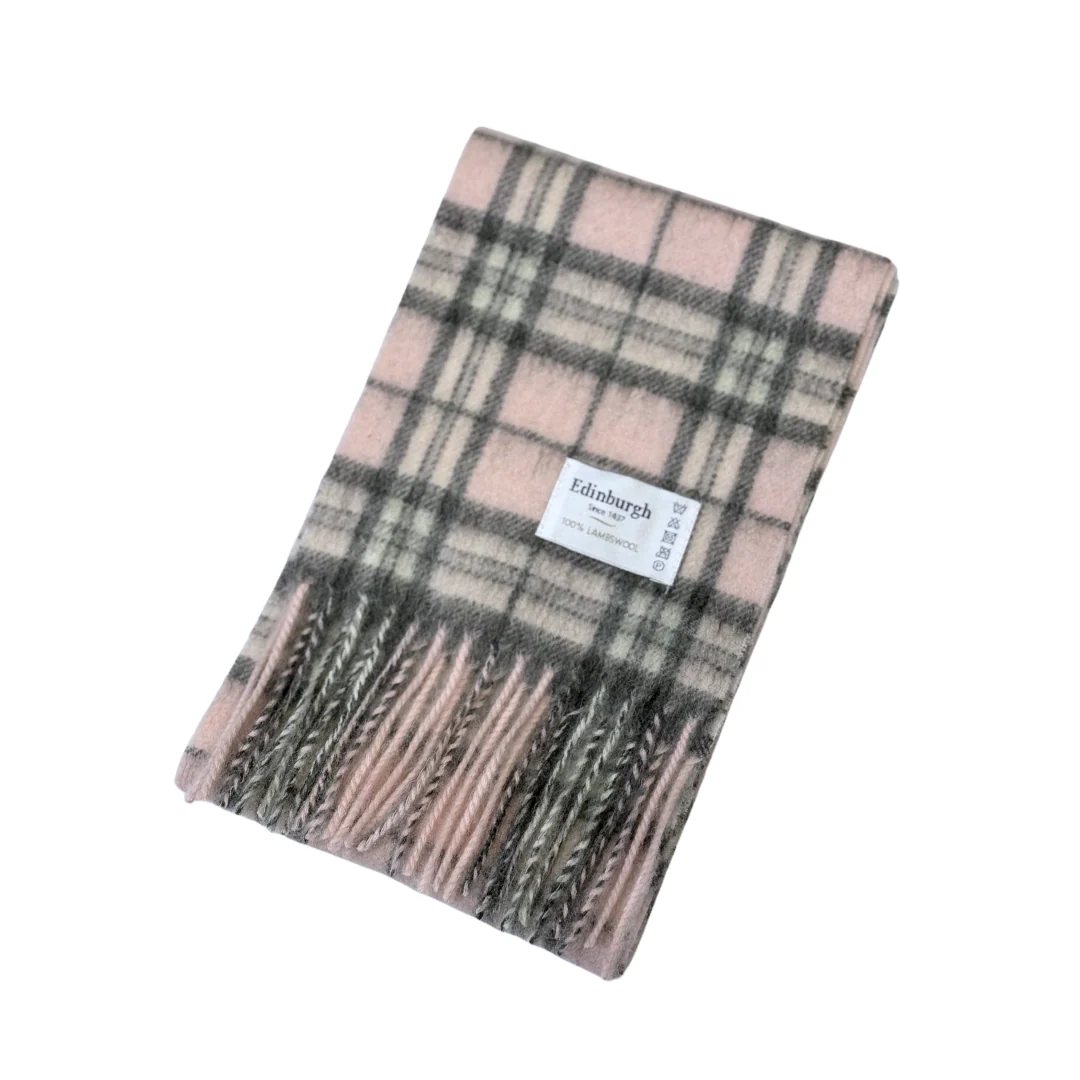 100% Lambswool Mini Tartan Scarf - 11 Colours - Image 4