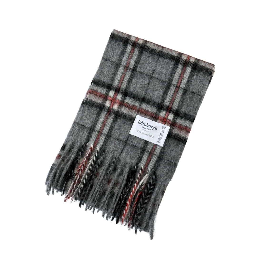 100% Lambswool Mini Tartan Scarf - 11 Colours - Image 8