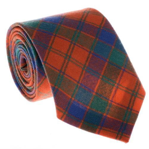 100% Wool Tartan Neck Tie - Robertson Ancient - Image 2