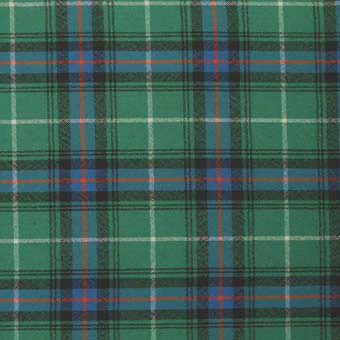 100% Wool Tartan Neck Tie - MacDonald of the Isles Green Ancient - Image 2