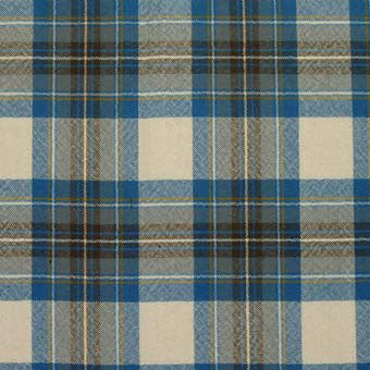 100% Wool Tartan Neck Tie - Stewart Muted Blue - Image 2