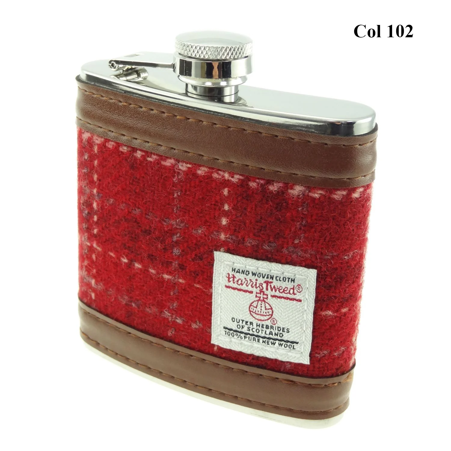 6oz Harris Tweed Hip Flask - Image 15