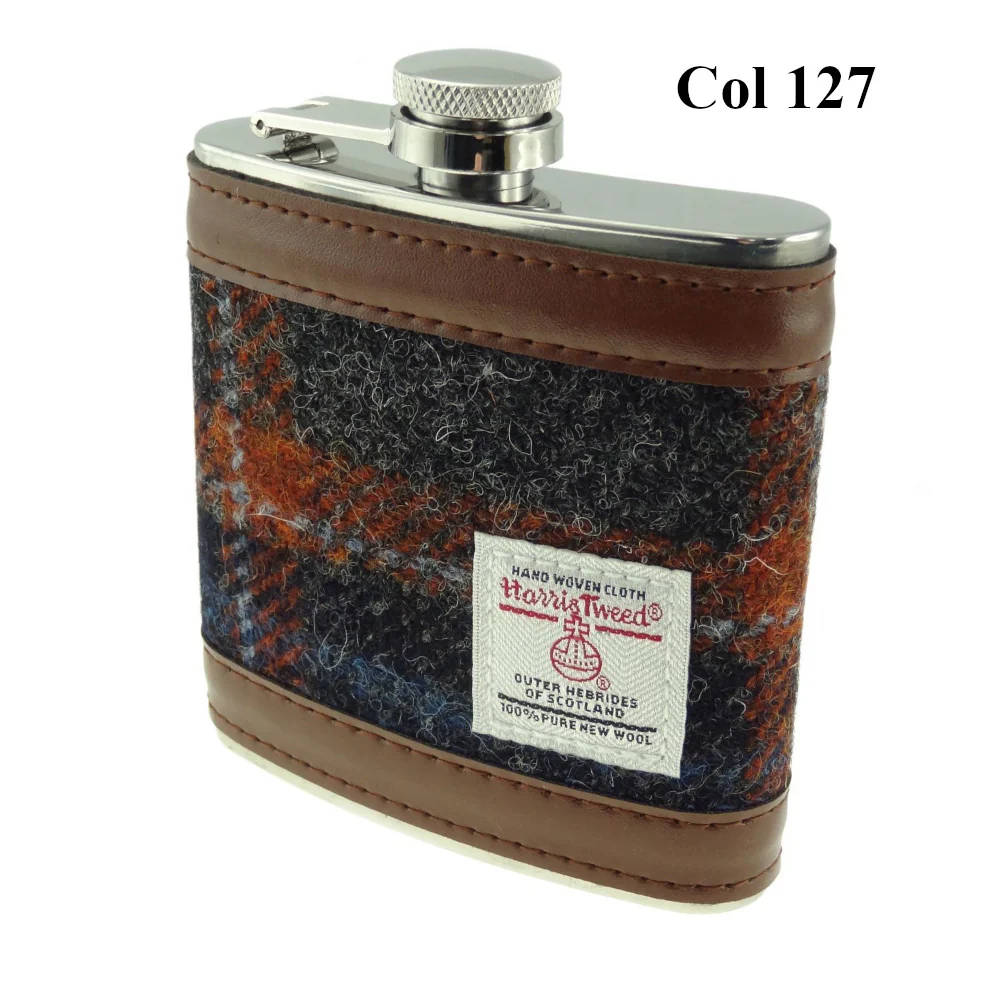 6oz Harris Tweed Hip Flask - Image 18