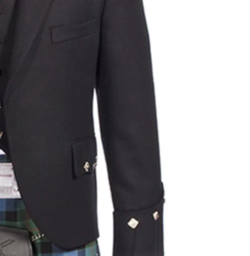 Argyle Jacket Black Barathea - Imported - Image 4