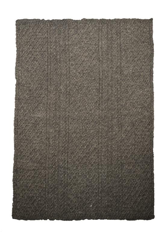 Cable/Honeycomb Knit Wool Blanket/Throw - 4 Colours - Image 4