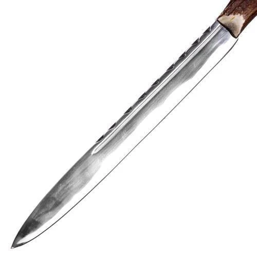 Carbon Steel Dirk with Horn Handle - Image 6