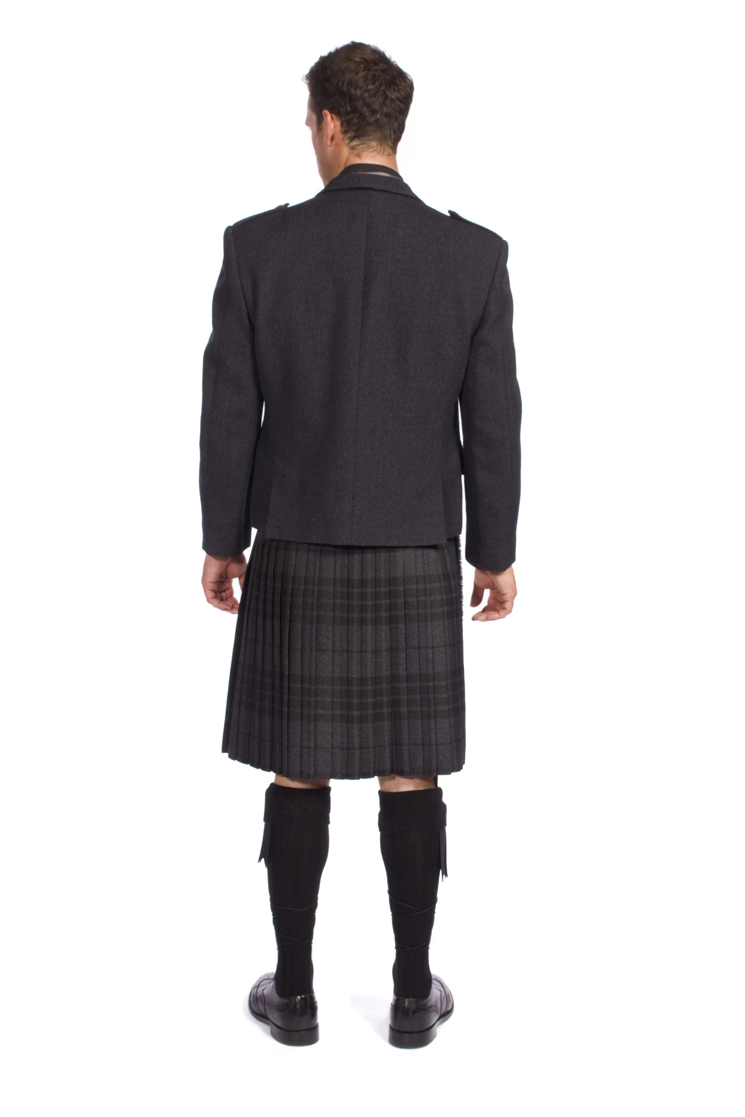 Charcoal Tweed Argyle Hire Outfit - Image 3