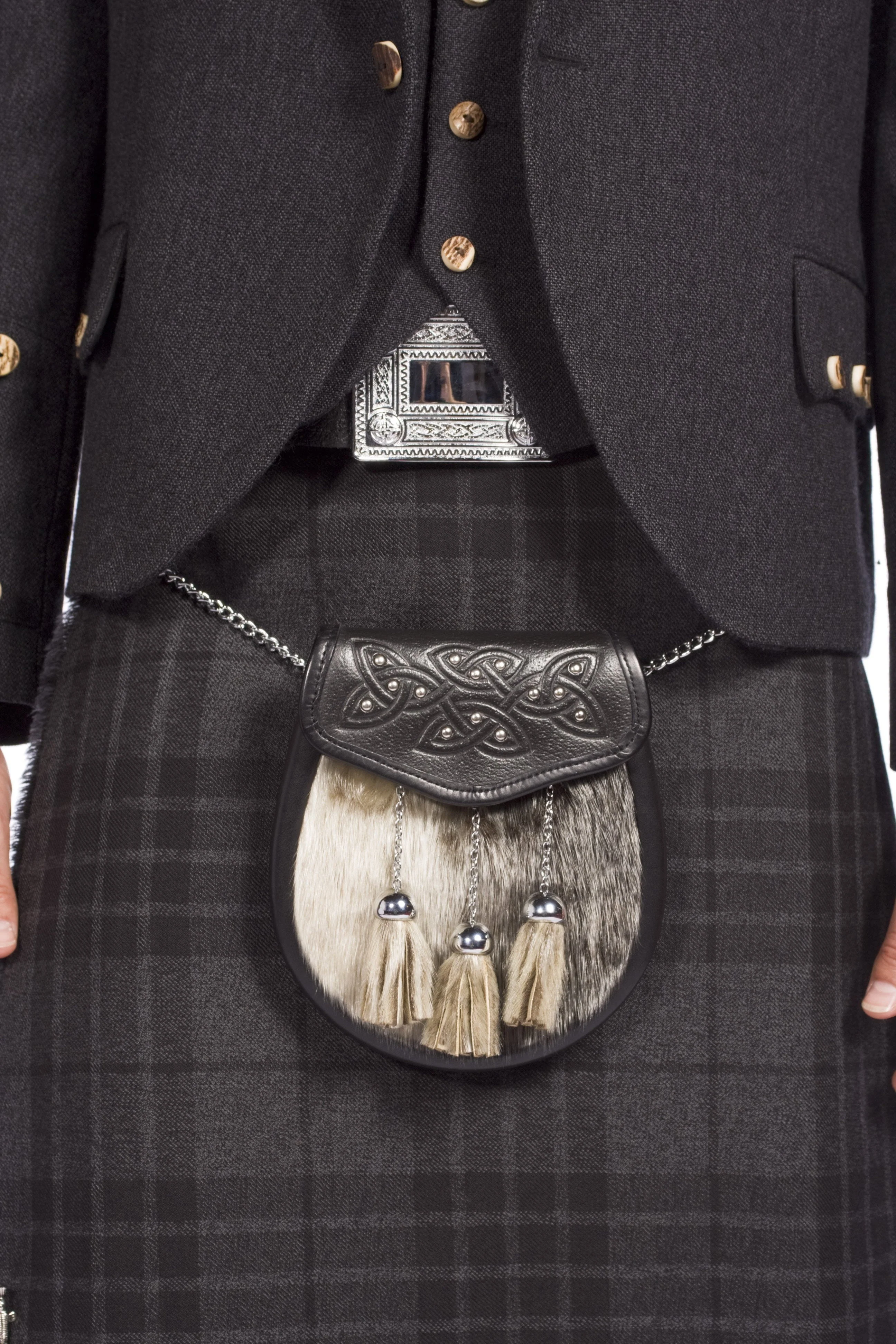 Charcoal Tweed Argyle Hire Outfit - Image 5