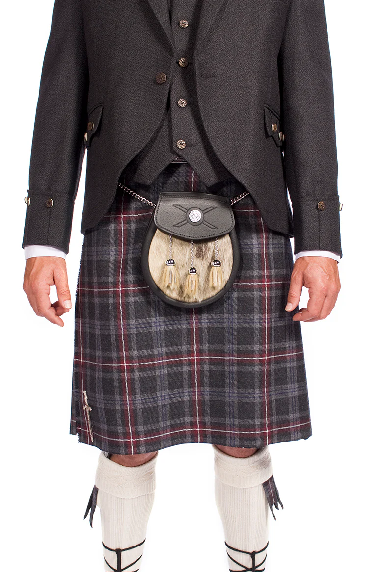 Charcoal Tweed Argyle Jacket 8 Yard Mediumweight Hebridean Tartan Kilt Outfit - Made to Order - Image 4