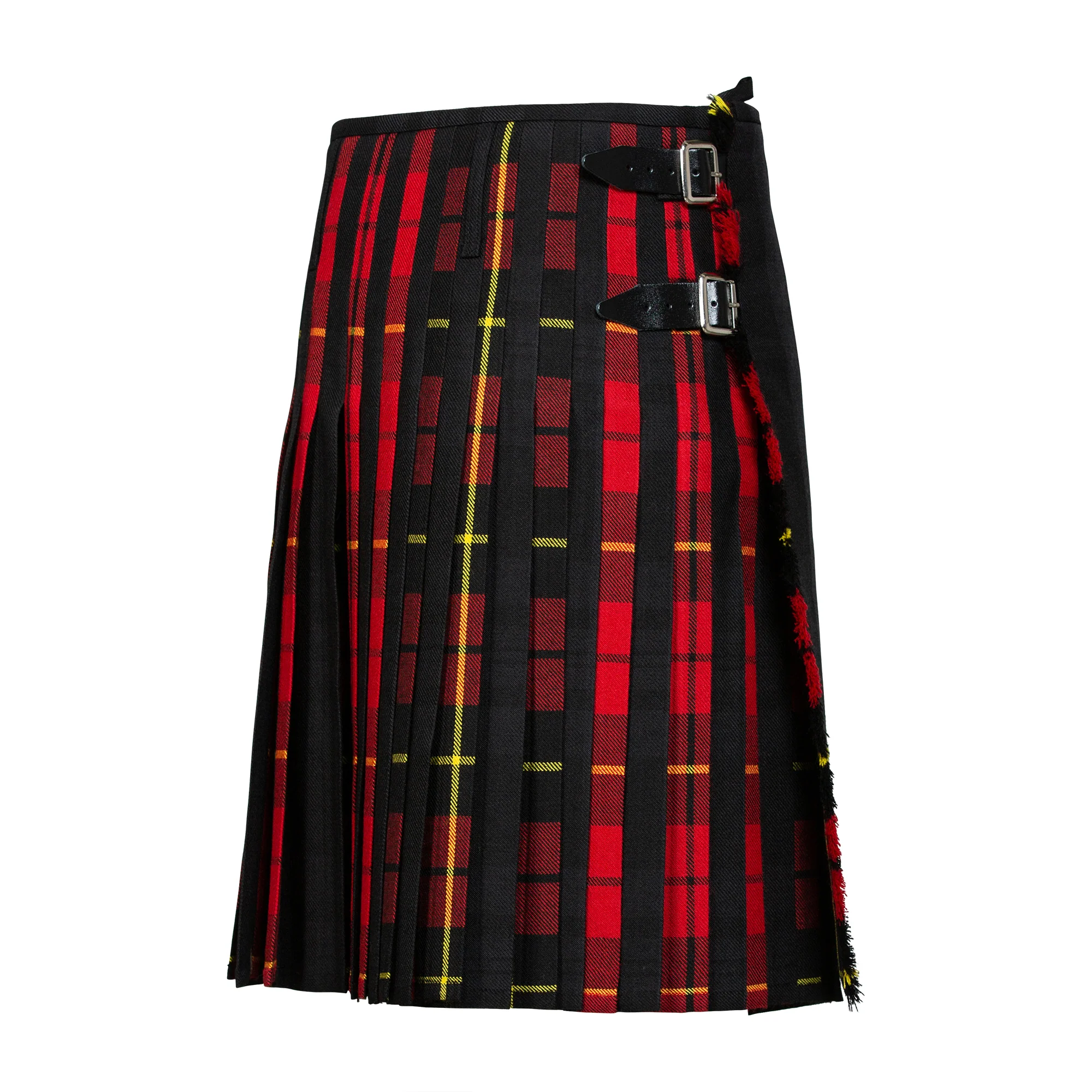 Clearance MTM Wool Kilt - 8 Yard - Black Isle/Wallace Modern Contrast - Waist 44 Length 24 - Image 3