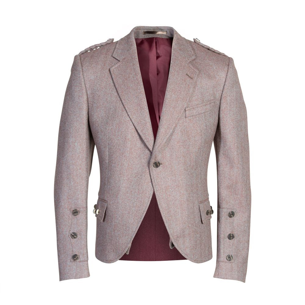 Clunie Tweed Jacket and 5 Button Waistcoat by House of Edgar - Russet - Image 4