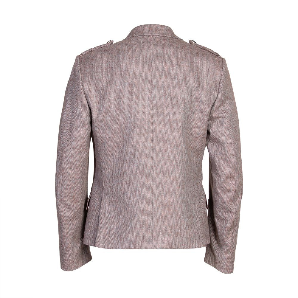 Clunie Tweed Jacket and 5 Button Waistcoat by House of Edgar - Russet - Image 5