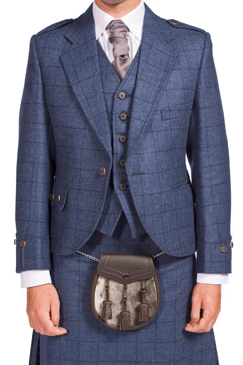 Complete Prestige Tweed Argyle Jacket and Kilt Outfit - Made to Order - Image 3