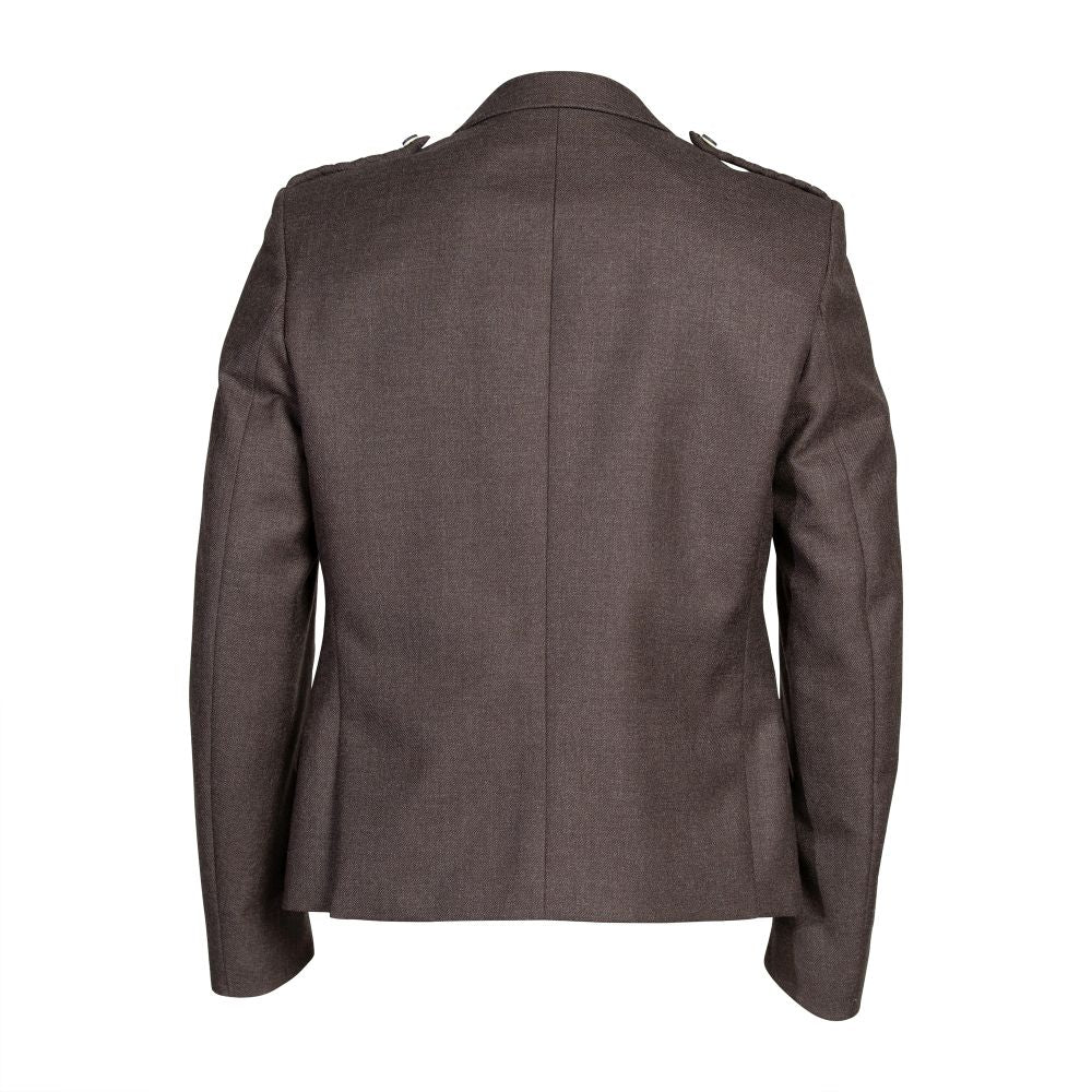 Crail Tweed Jacket and 5 Button Waistcoat by House of Edgar - Peat - Image 5