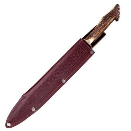 Damascus Steel Dirk with Horn Handle - Image 2