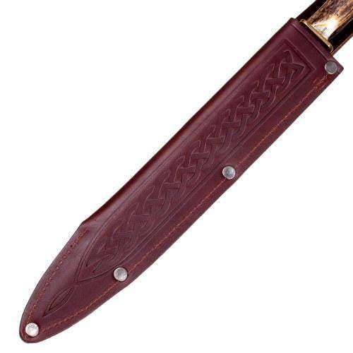Damascus Steel Dirk with Horn Handle - Image 4