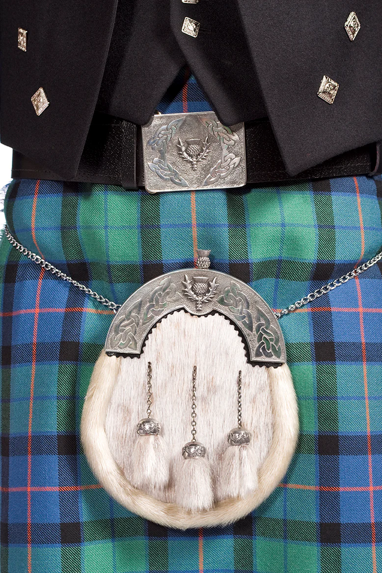 Deluxe Prince Charlie Package- 8 Yard 13oz Lochcarron Braeriach Kilt - Made to Order - Image 3
