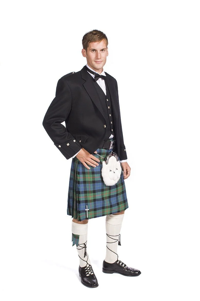 Economy Argyle Jacket Kilt Outfit with 8 Yard 16oz Bespoke Wool Kilt - Made to Order - Image 5