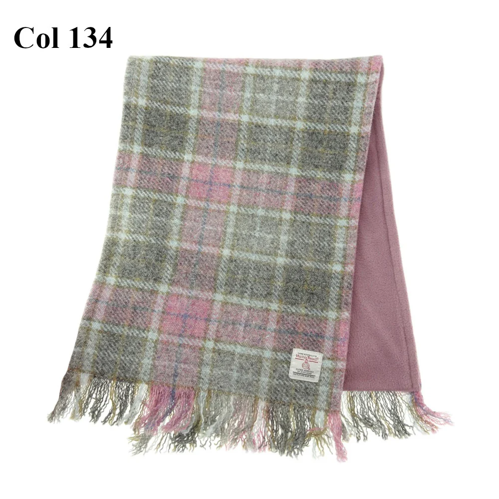 Harris Tweed Fringed Scarf - Image 4
