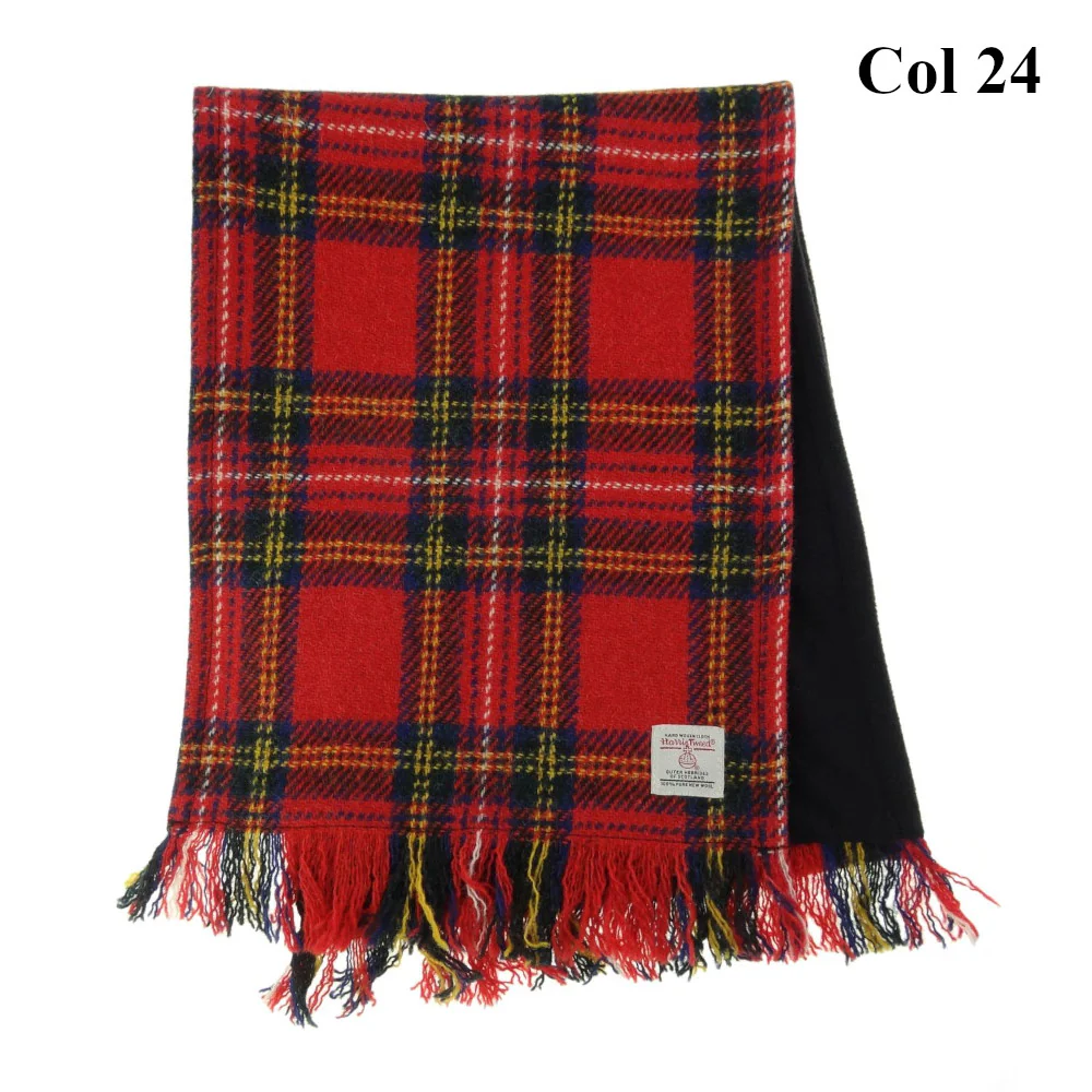Harris Tweed Fringed Scarf - Image 5