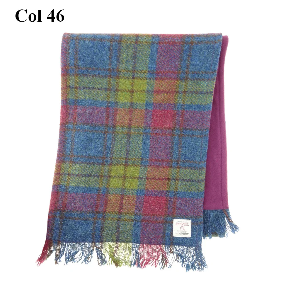 Harris Tweed Fringed Scarf - Image 6