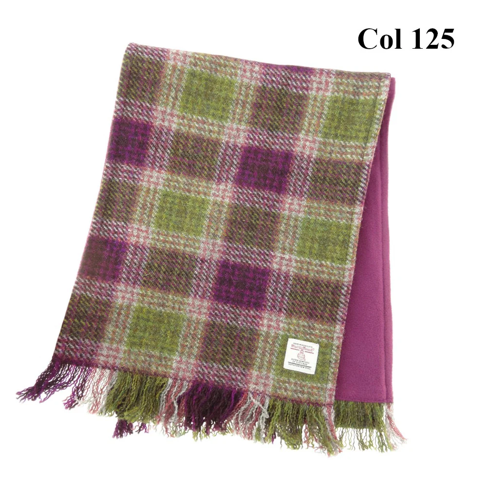 Harris Tweed Fringed Scarf - Image 9