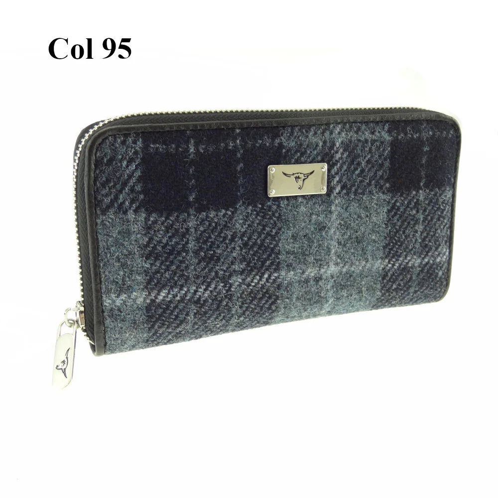 Harris Tweed Long Zip Purse - Staffa - Image 4