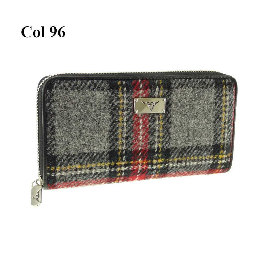 Harris Tweed Long Zip Purse - Staffa - Image 5
