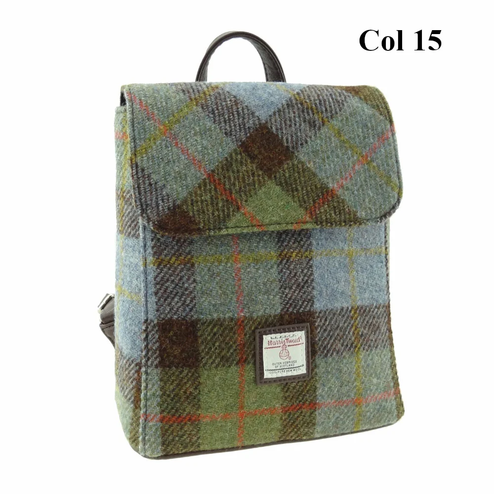 Harris Tweed Mini Backpack - Tummel - Image 3
