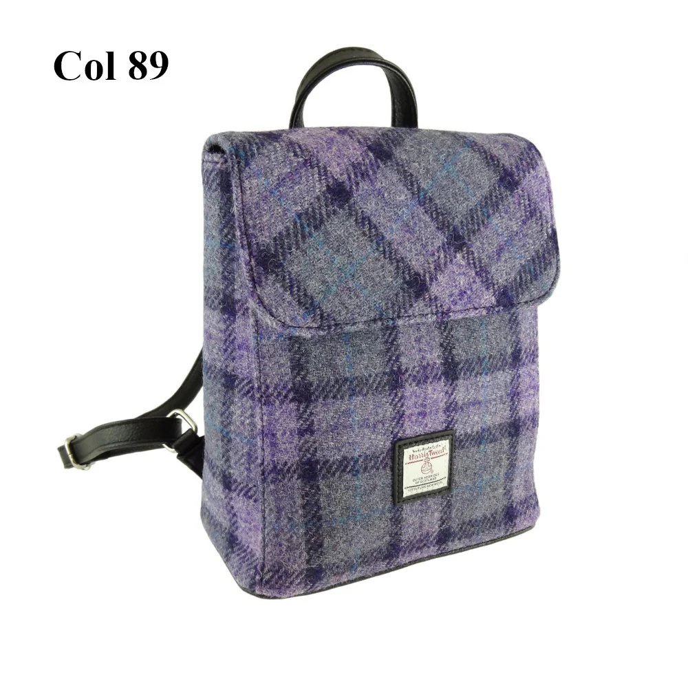 Harris Tweed Mini Backpack - Tummel - Image 6
