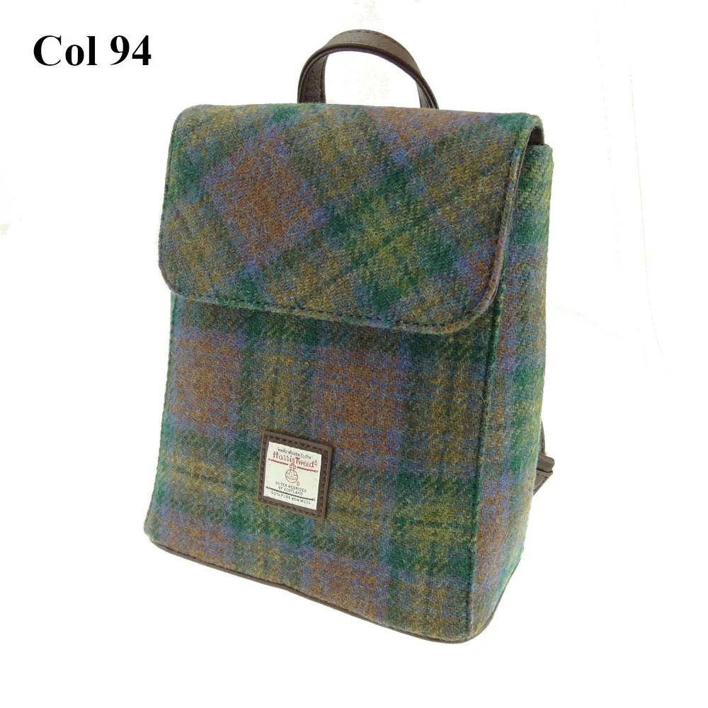 Harris Tweed Mini Backpack - Tummel - Image 7