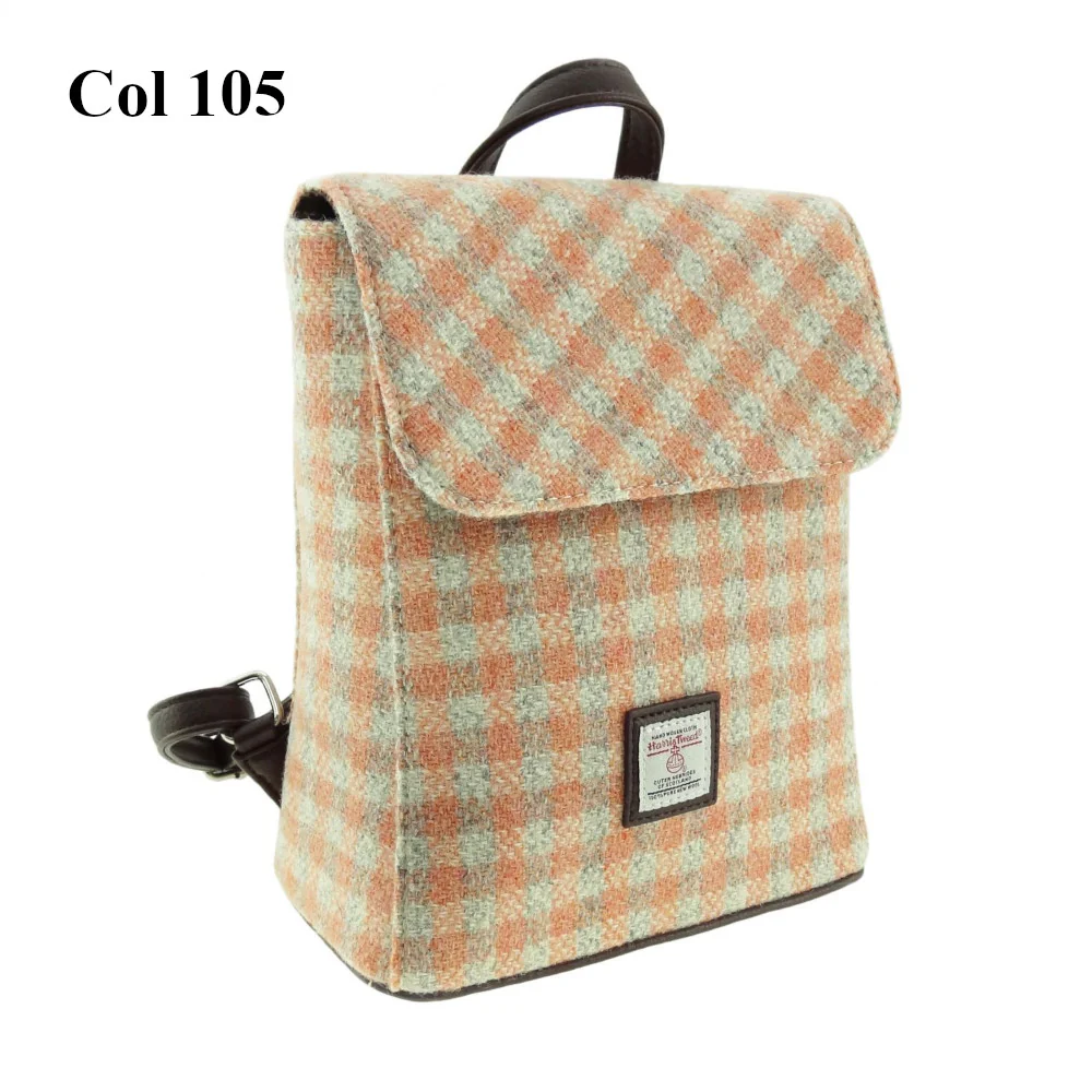 Harris Tweed Mini Backpack - Tummel - Image 9