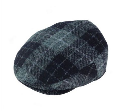 Harris Tweed Tartan Flat Cap - 5 Sizes - Image 3