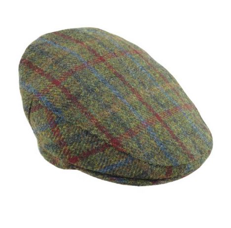 Harris Tweed Tartan Flat Cap - One Size - Image 4