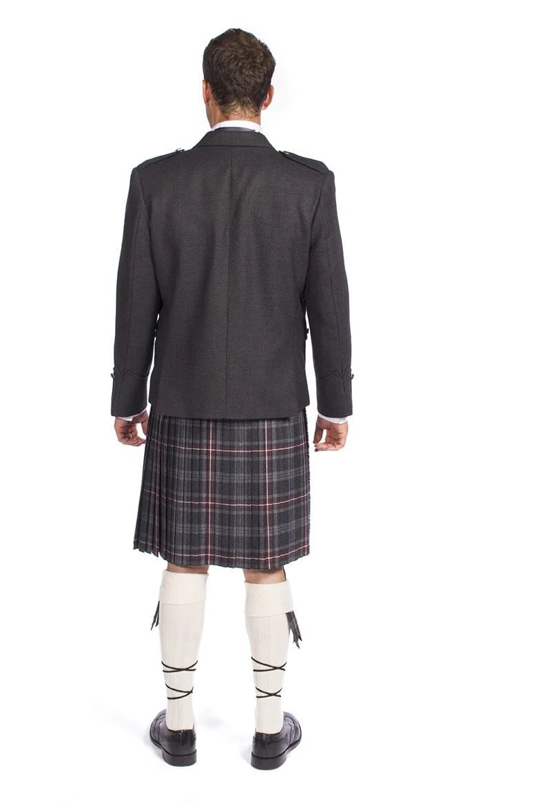 Men's 8 Yard Kilt - 13oz House of Edgar Mediumweight Wool Hebridean Heather - Made to Order - Image 3