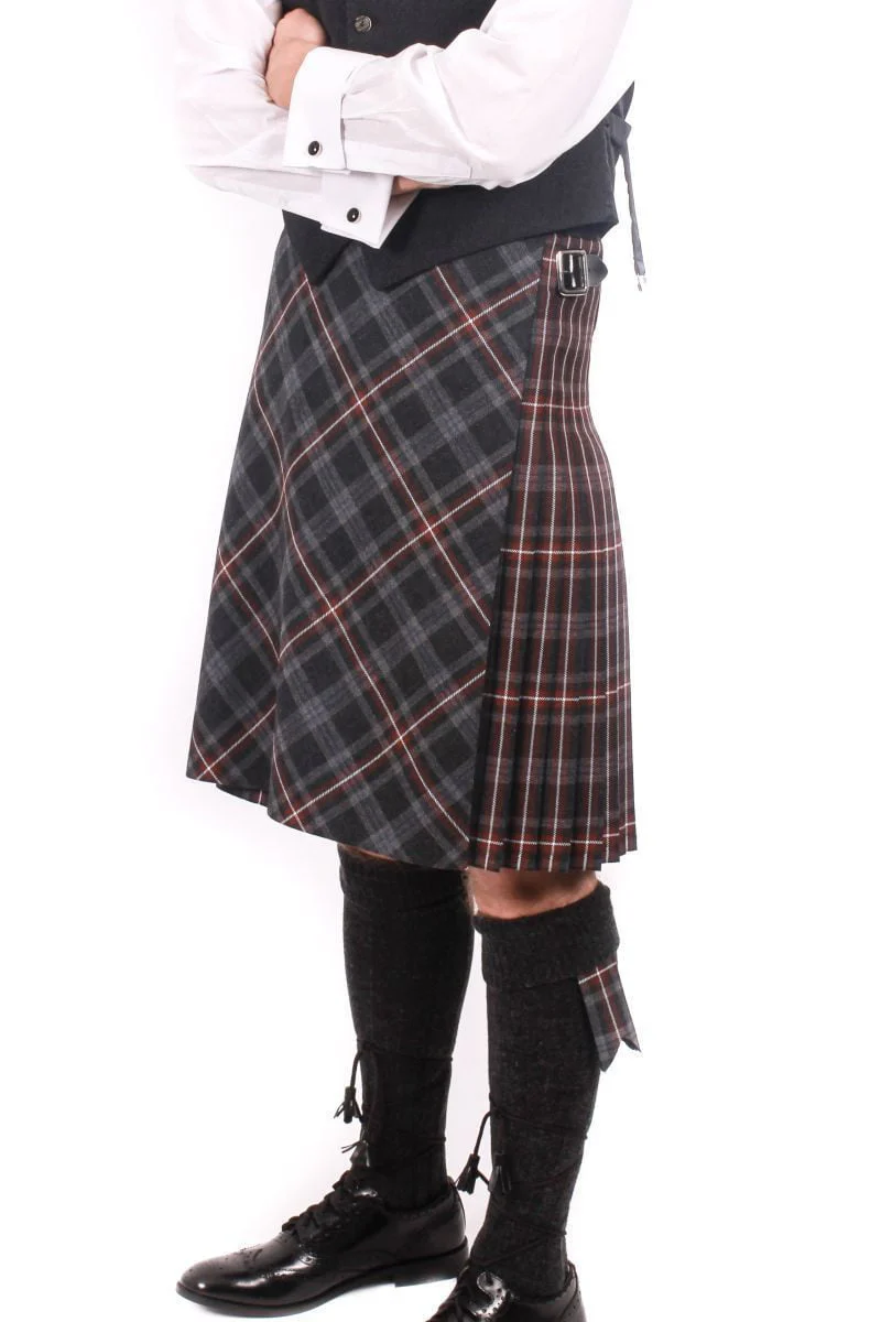 Men's 8 Yard Kilt - 13oz House of Edgar Mediumweight Wool Hebridean Bias Front - Made to Order - Image 2