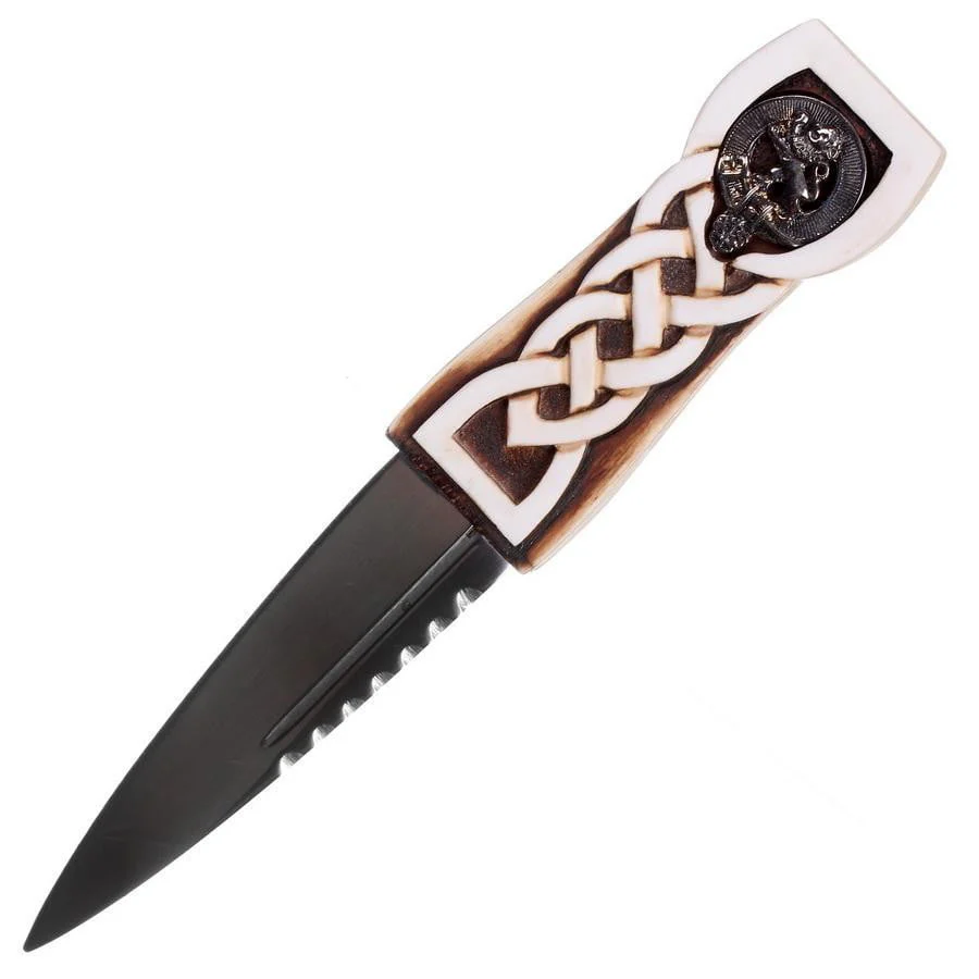 Ivory Effect Clan Crest Sgian Dubh - Made to Order - Image 2