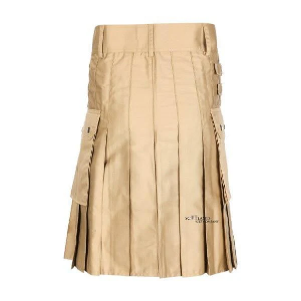 Khaki Utility Kilt - Image 4
