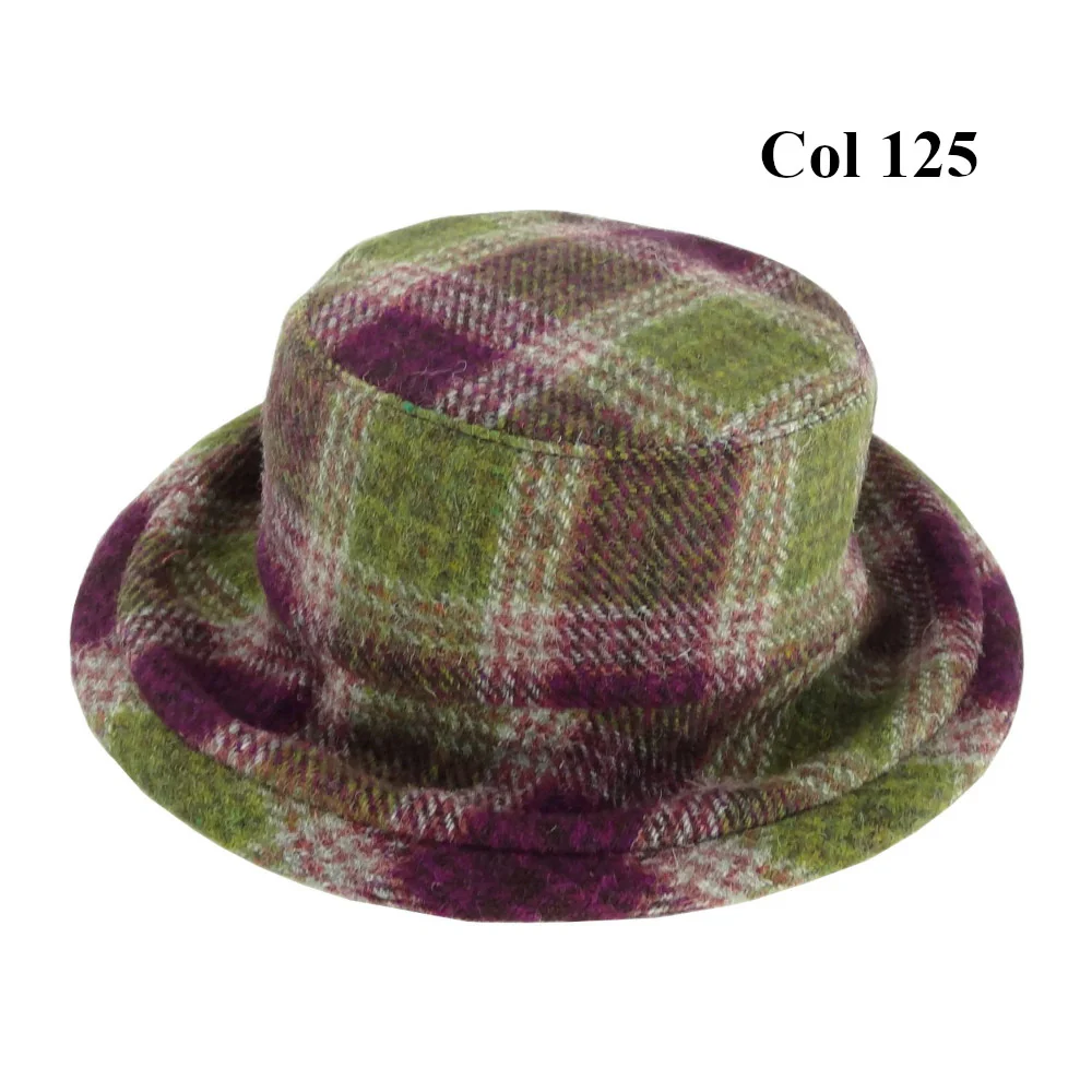 Ladies 100% Harris Tweed Cloche Hat - Image 3