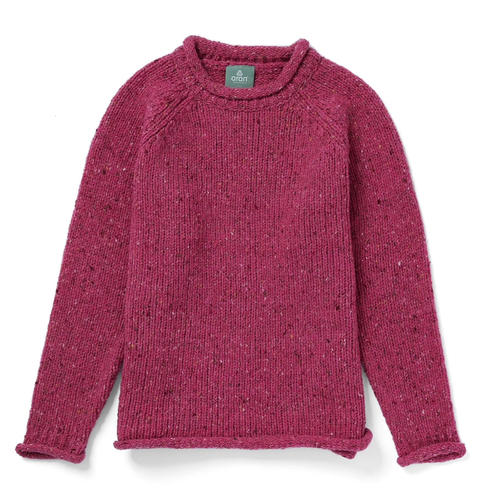 Ladies Donegal Tweed Wool Roll Neck Sweater by Aran Mills - 3 Colours - Image 4