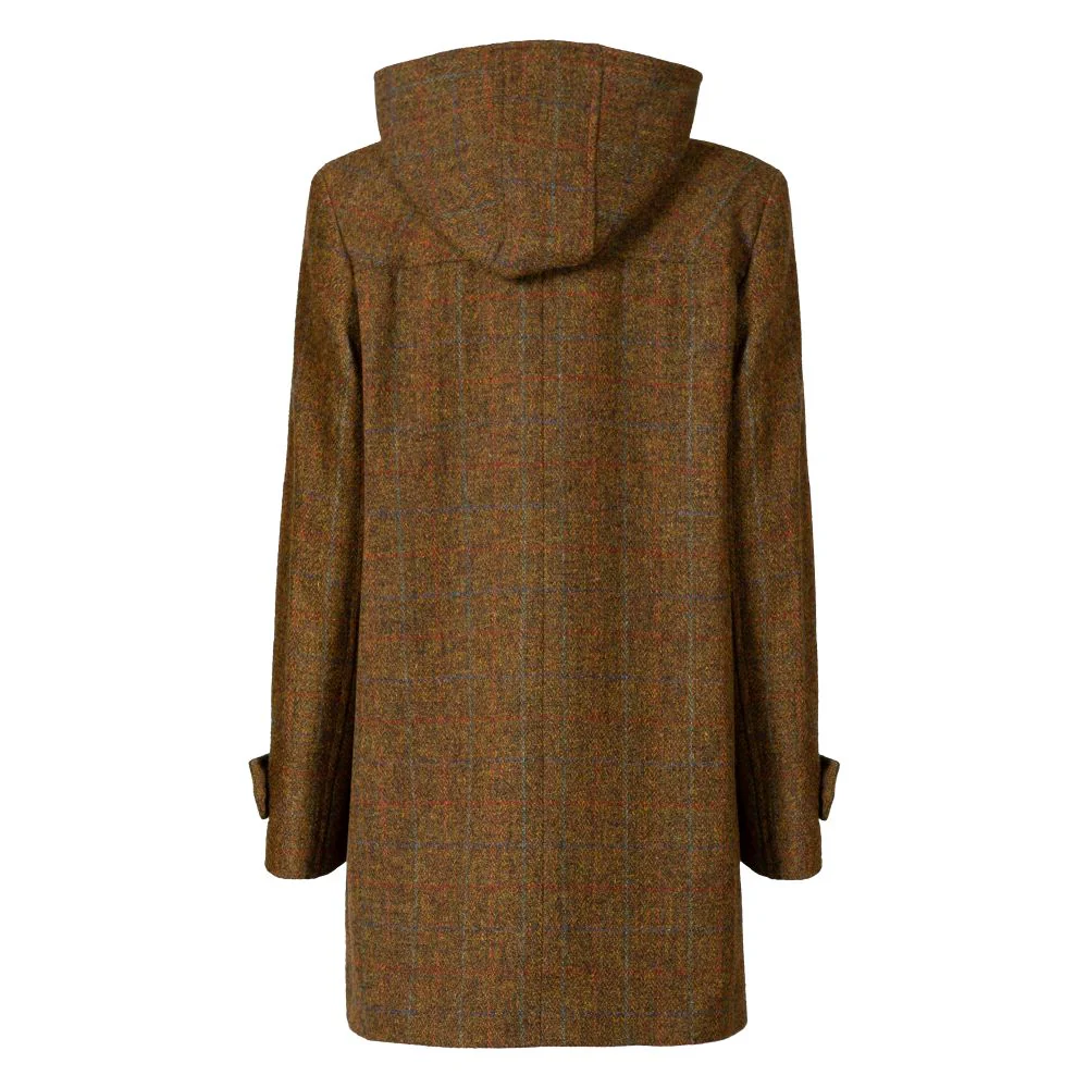Ladies Harris Tweed Duffle Coat - Brown Check (Size 12 Remaining) - Image 2