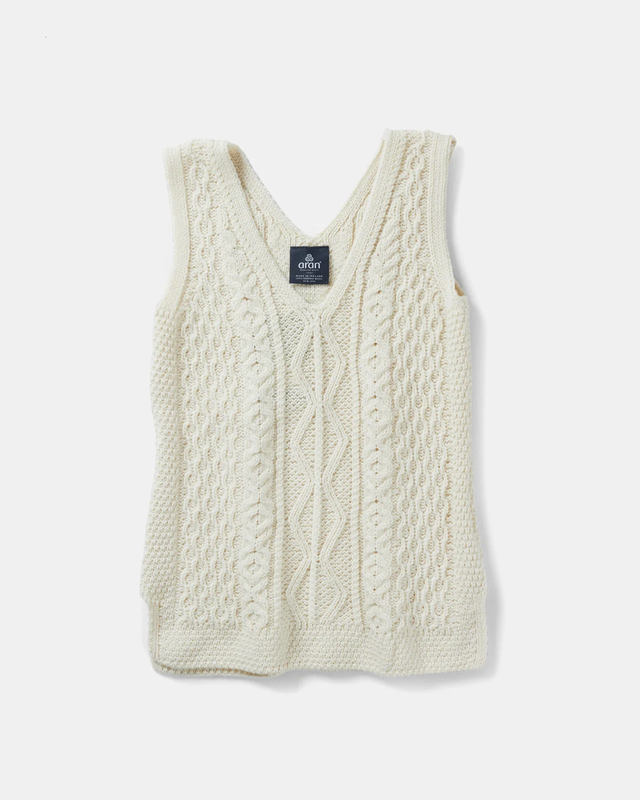 Ladies Merino Wool Slipover By Aran Mills - Image 3