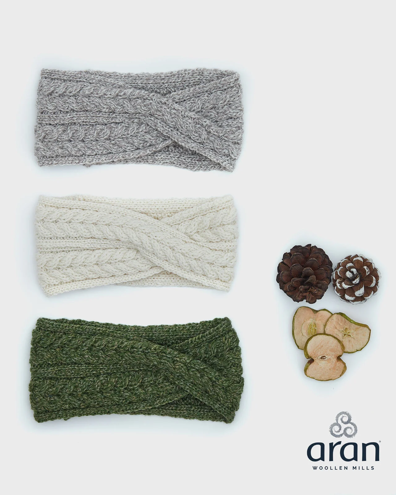 Ladies Supersoft Merino Wool Twist Design Headband by Aran Mills - 6 Colours - Image 2
