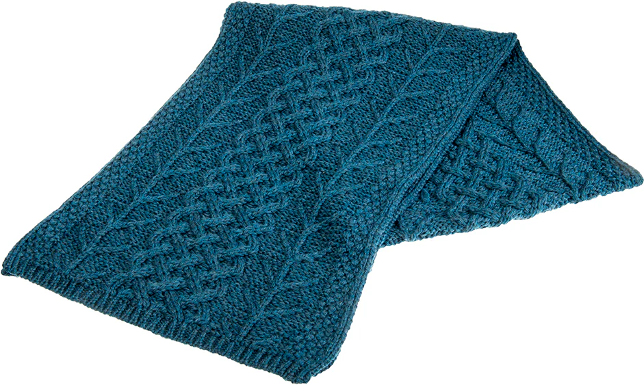 Ladies Supersoft Merino Wool Weave Design Scarf by Aran Mills - 5 Colours - Image 4