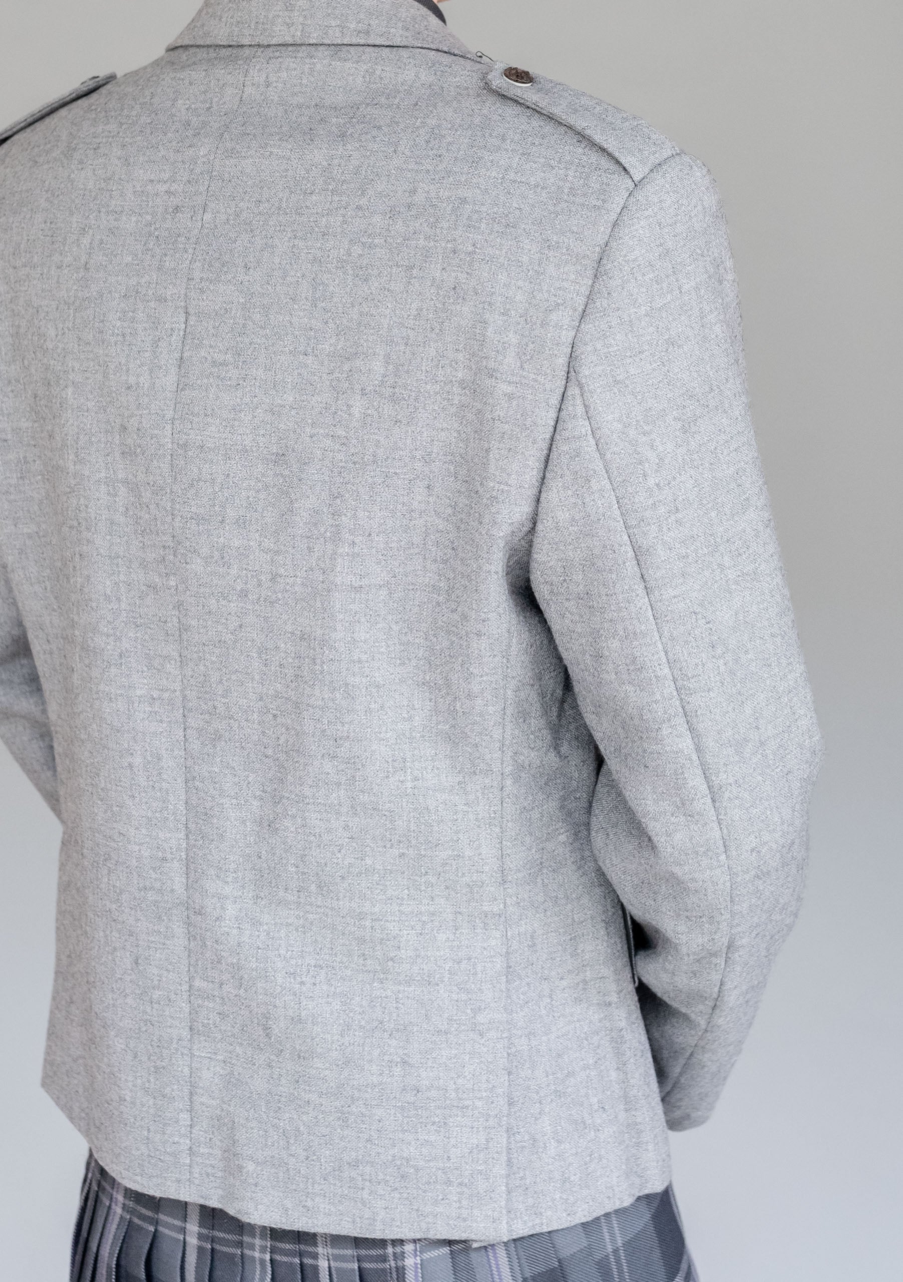 Men's Light Grey Braemar Jacket & Vest - CLEARANCE - Image 5