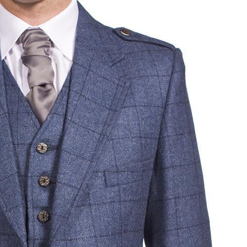 Luxury Argyle Tweed Kilt Jacket & 5 Button Waistcoat Made to Order - Image 3